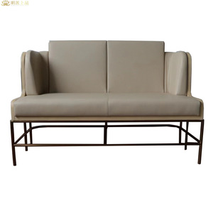 M2701 Modern Restaurant Booth Seating Wooden Furniture Sofa