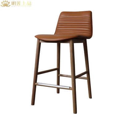 M2567 Modern Design Solid Wood Restaurant Chair Leather Dining Chairs