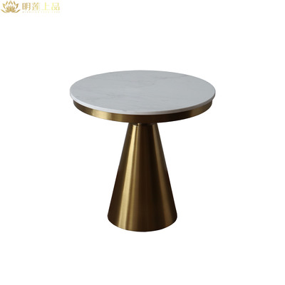 M2479 Stainless Steel Coffee Table Marble Side Tables