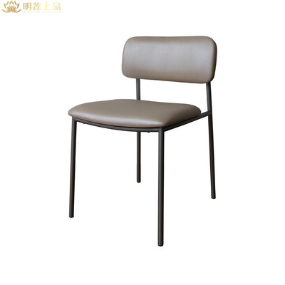 M2697 Modern Metal Restaurant Chair Leather Dining Room Furniture Chairs