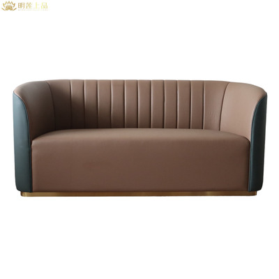M2478 Leather Sofa Modern Hotel Lobby Furniture Sofas