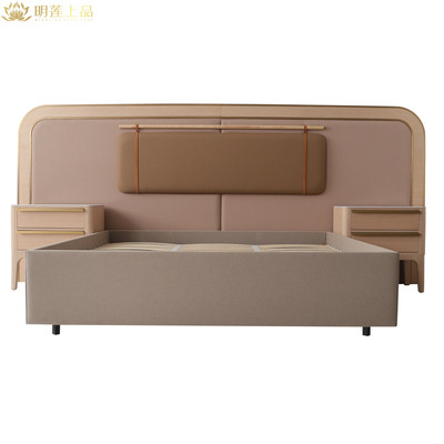 S003 Customized 5 Star Hotel Bedroom Furniture Set Headboard & Bedbase