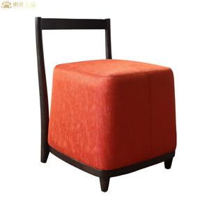 M2614 Modern Solid Wood Stool Fabric Upholstered Chairs