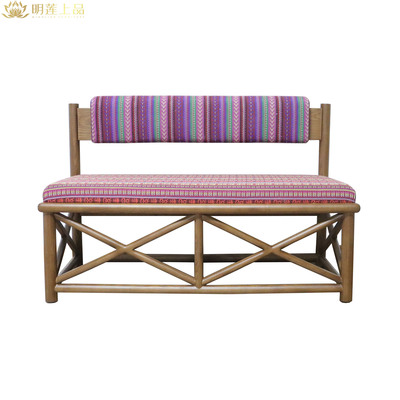 M2741 Fabric Restaurant Booth Seating Sofa