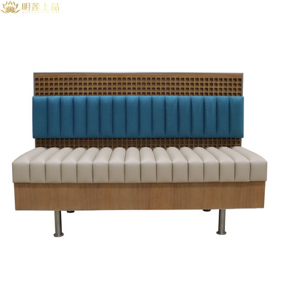 M2727 Modern Design Leather Upholstered Booth Seating Sofa